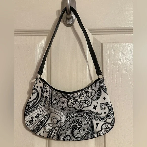 Etro Profumi Paisley Shoulder Bag, Black & White - Picture 3 of 10